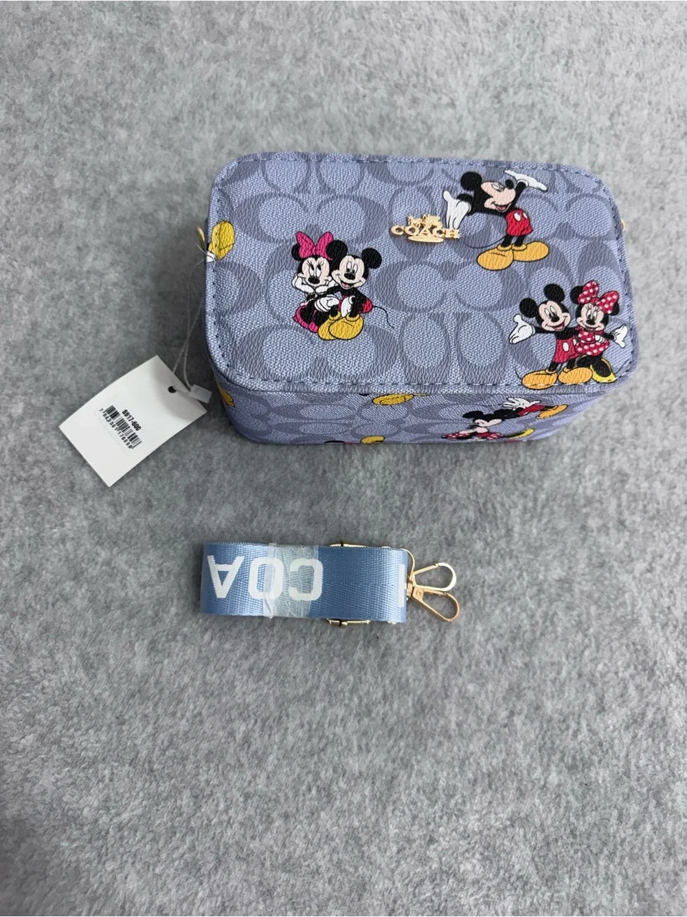 Coach Disney Lilac Mickey & Minnie Kids Crossbody Pouch